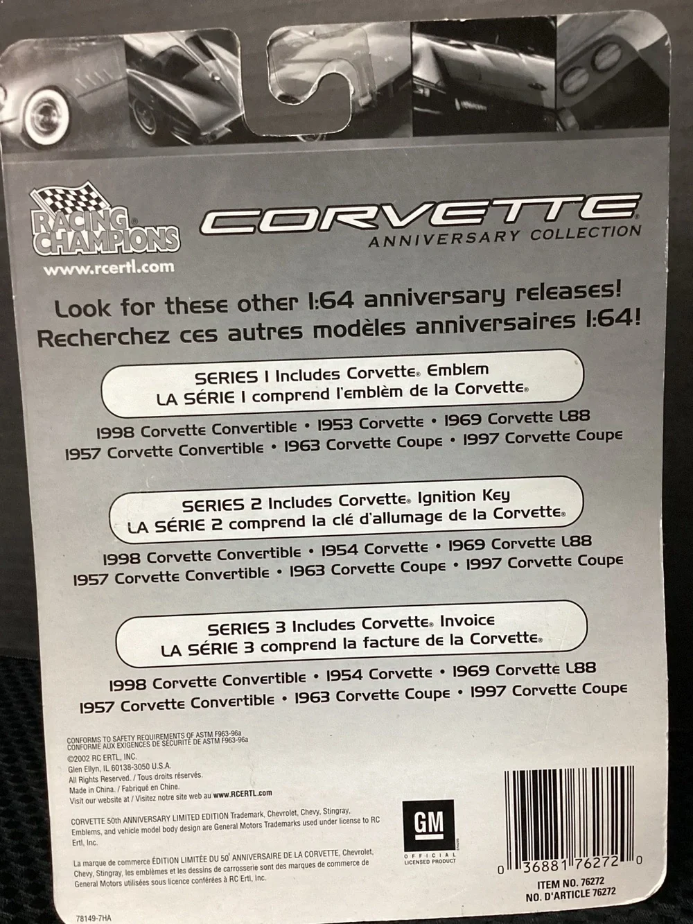 1969 Corvette L88 Die-Cast Car 1:64 Scale - Red